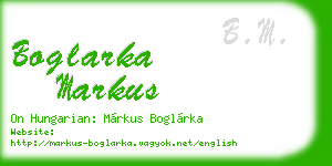 boglarka markus business card